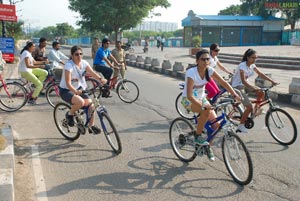 Miss Hyderabad 2011 Green Ride