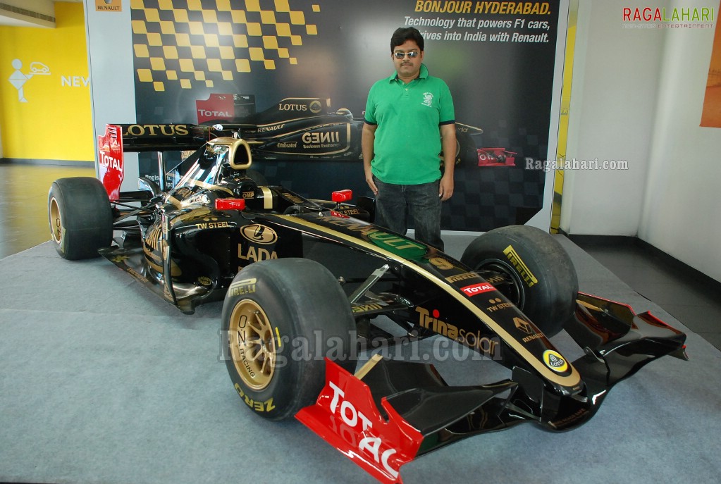 Renault Formula One Car Exhibit at Hyderabad Showroom