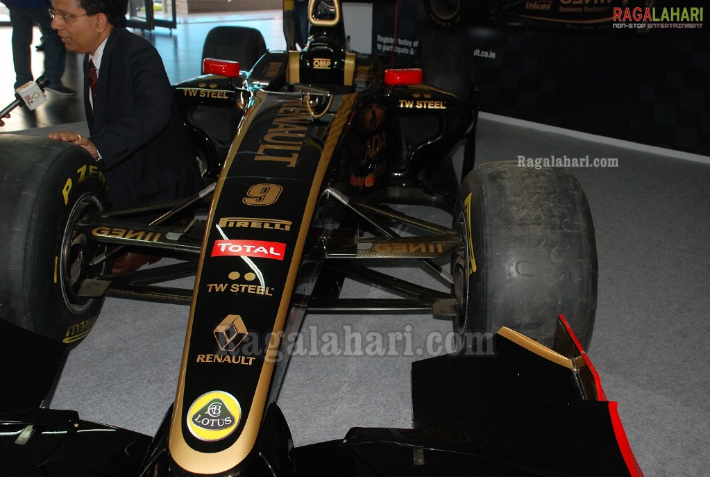Renault Formula One Car Exhibit at Hyderabad Showroom