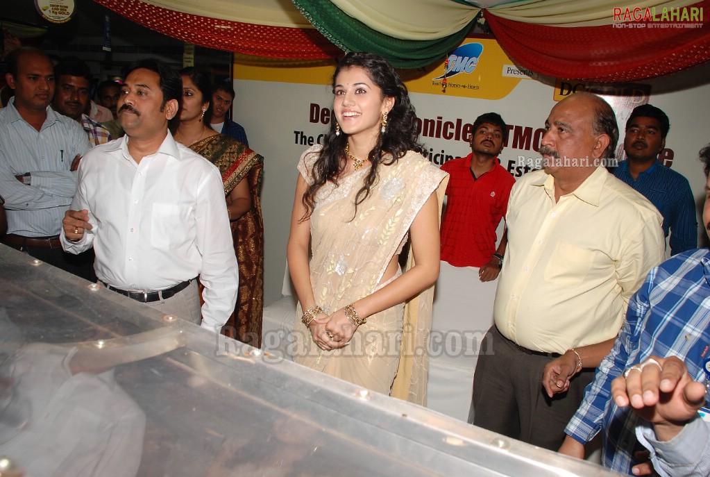 Taapsee at TMC for 1kg Gold Bumper Draw