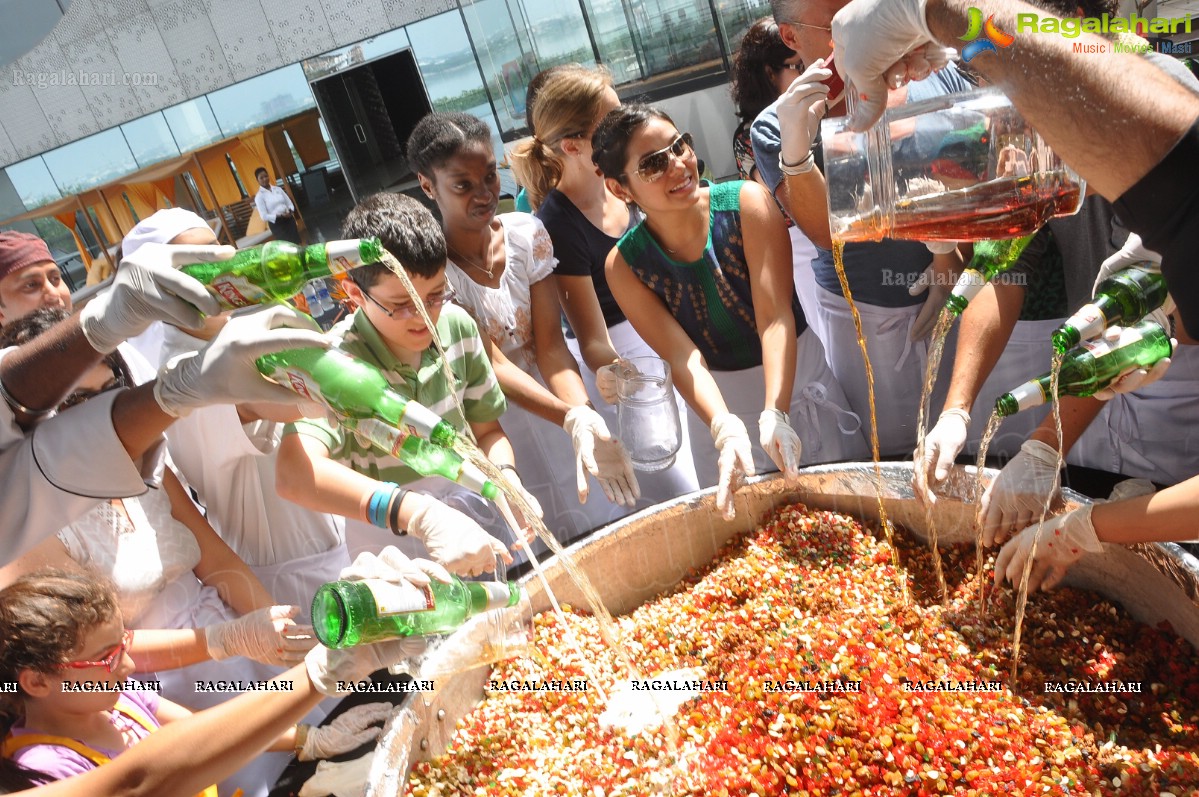 Cake Mixing Ceremony 2012 at The Park, Hyderabad