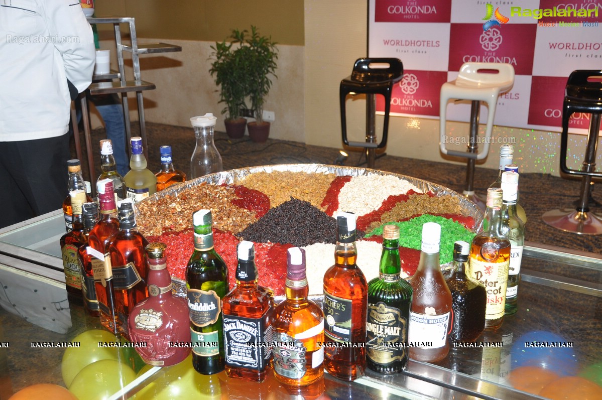 Cake Mixing Ceremony at The Golkonda Hotel