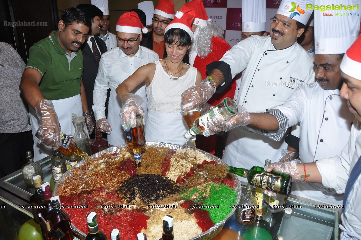 Cake Mixing Ceremony at The Golkonda Hotel