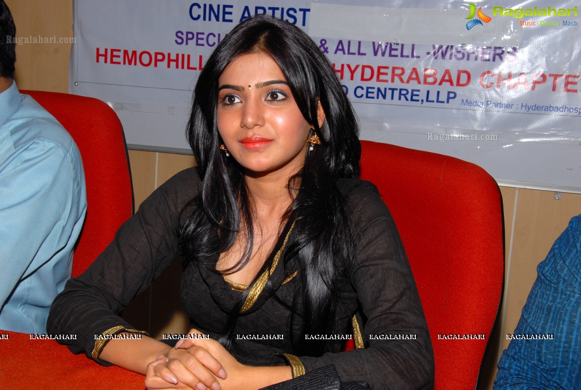 Samantha and Nandini Reddy at Hemophilia Awareness Press Meet