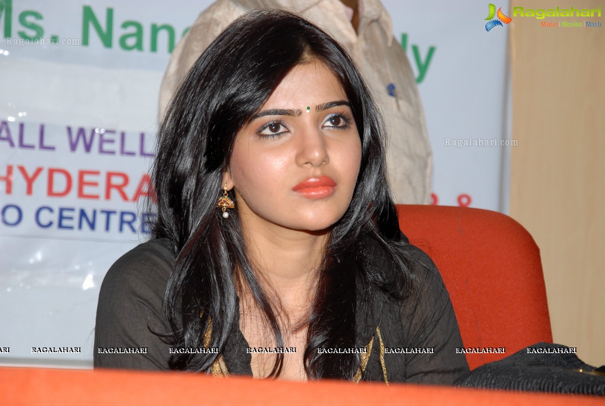 Samantha and Nandini Reddy at Hemophilia Awareness Press Meet