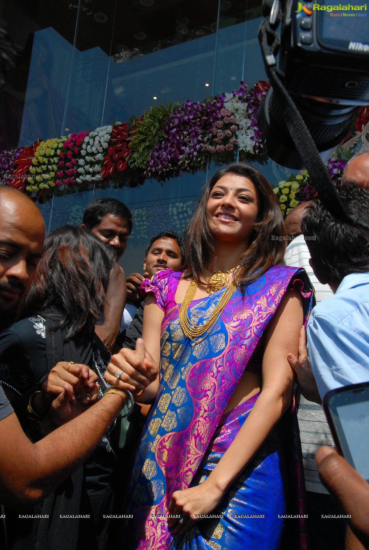 Kajal inaugurates The Chennai Shopping Mall at Chandanagar, Hyderabad