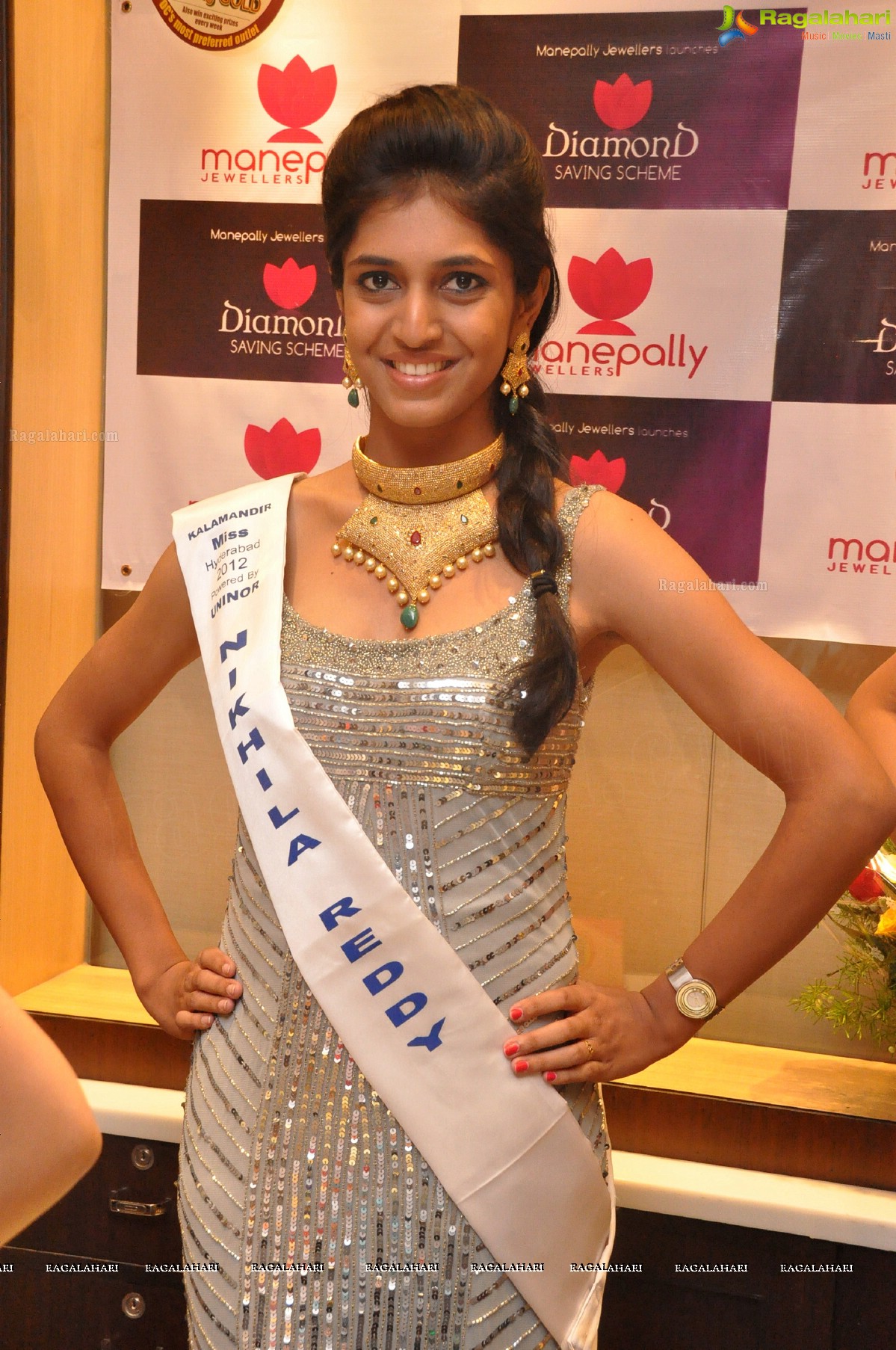 Miss Hyderabad 2012 Finalists at Manepally Jewellers