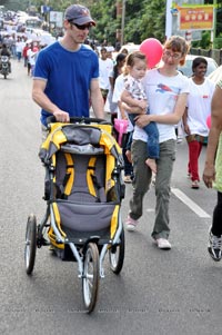 Ushalakshmi Breast Cancer Foundation Pink Ribbon Walk 2012