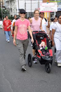 Ushalakshmi Breast Cancer Foundation Pink Ribbon Walk 2012