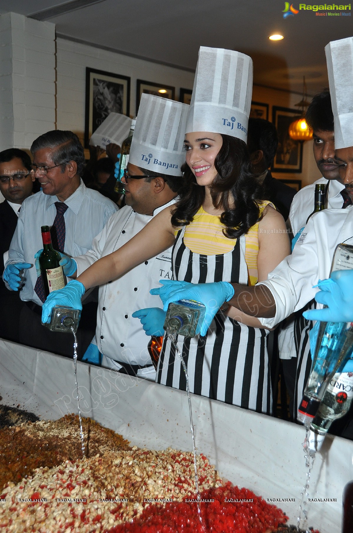 Tamannaah participates in Cake Mixing at Taj Banjara, Hyderabad