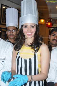 Tamannaah Cake Mixing Competitions