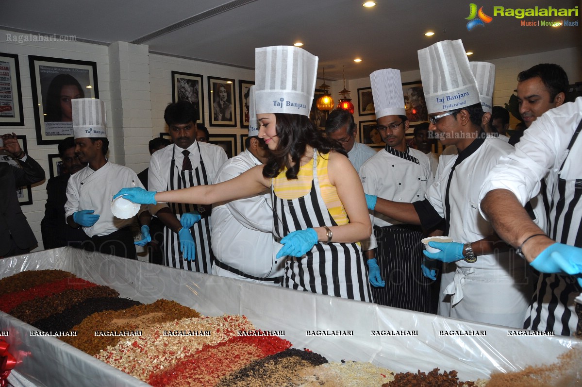 Tamannaah participates in Cake Mixing at Taj Banjara, Hyderabad