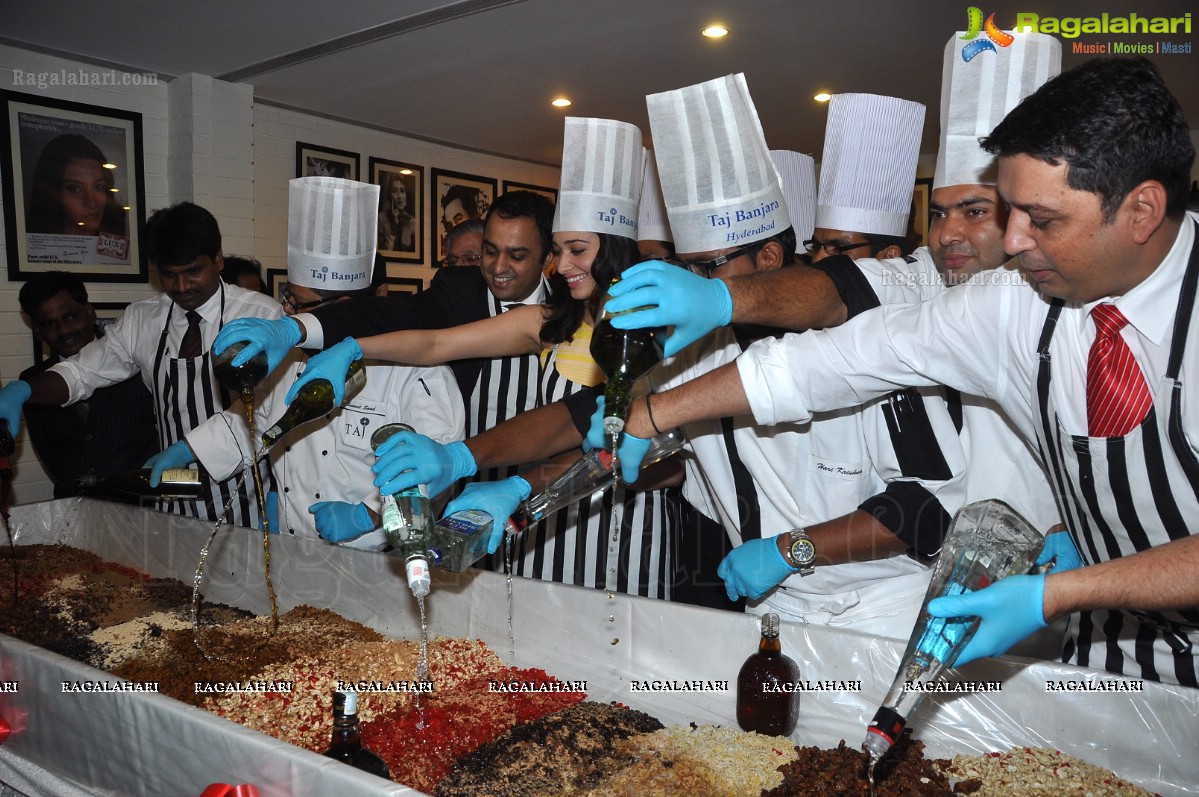 Tamannaah participates in Cake Mixing at Taj Banjara, Hyderabad