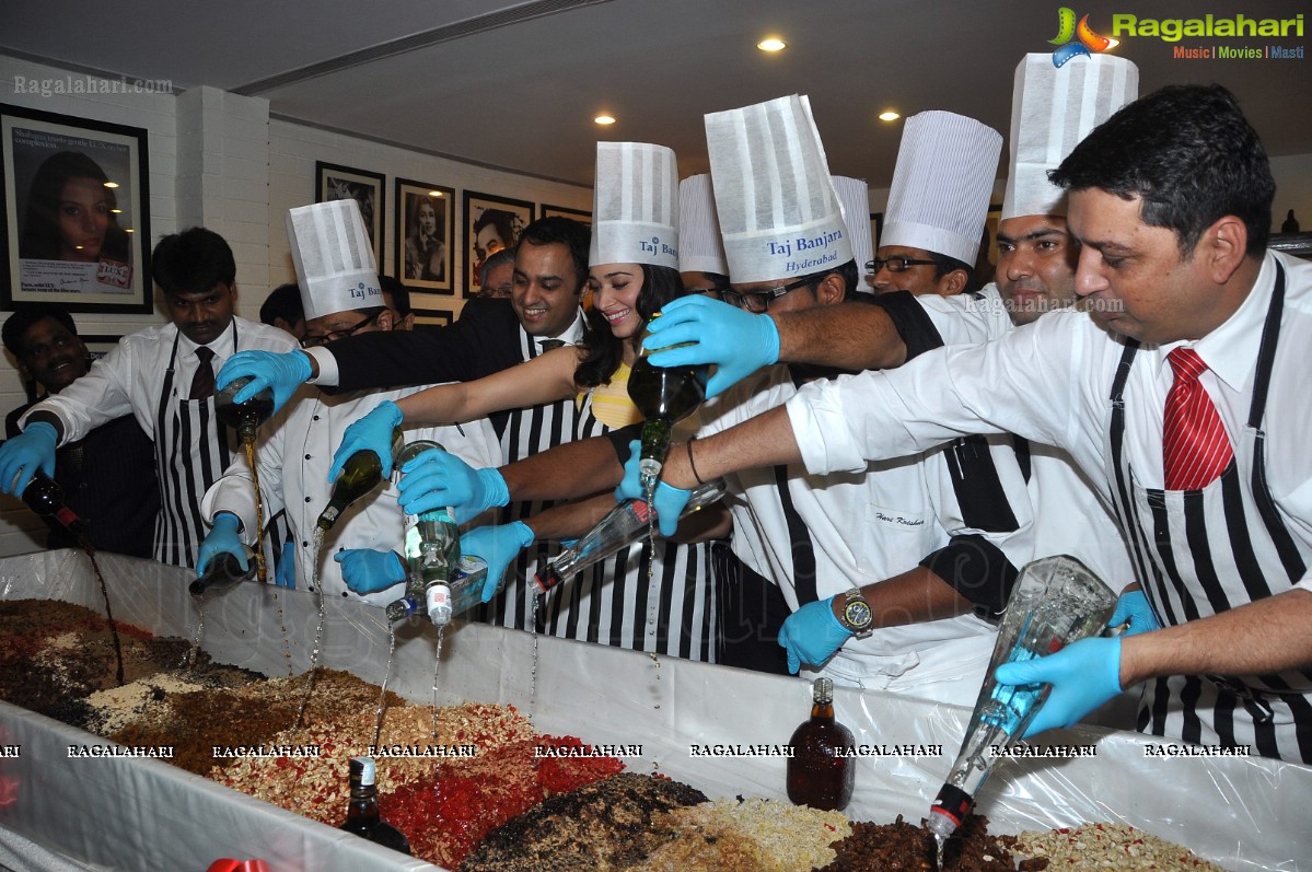 Tamannaah participates in Cake Mixing at Taj Banjara, Hyderabad