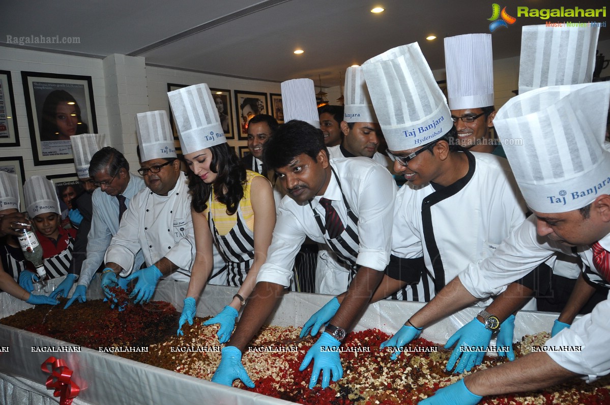 Tamannaah participates in Cake Mixing at Taj Banjara, Hyderabad