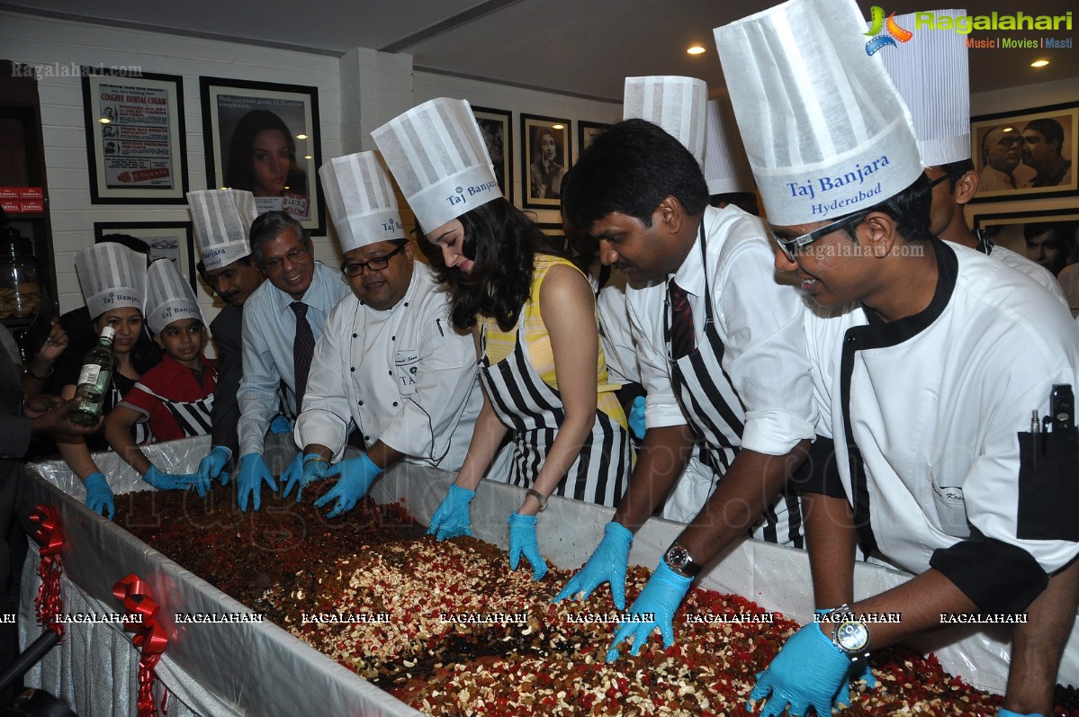 Tamannaah participates in Cake Mixing at Taj Banjara, Hyderabad