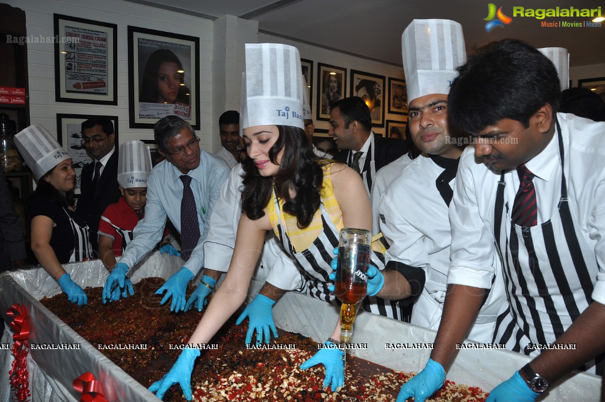 Tamannaah participates in Cake Mixing at Taj Banjara, Hyderabad