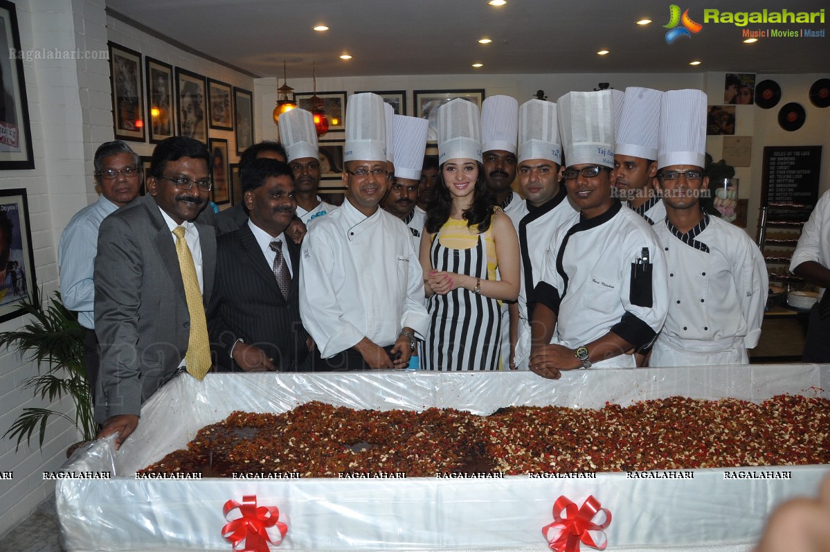 Tamannaah participates in Cake Mixing at Taj Banjara, Hyderabad