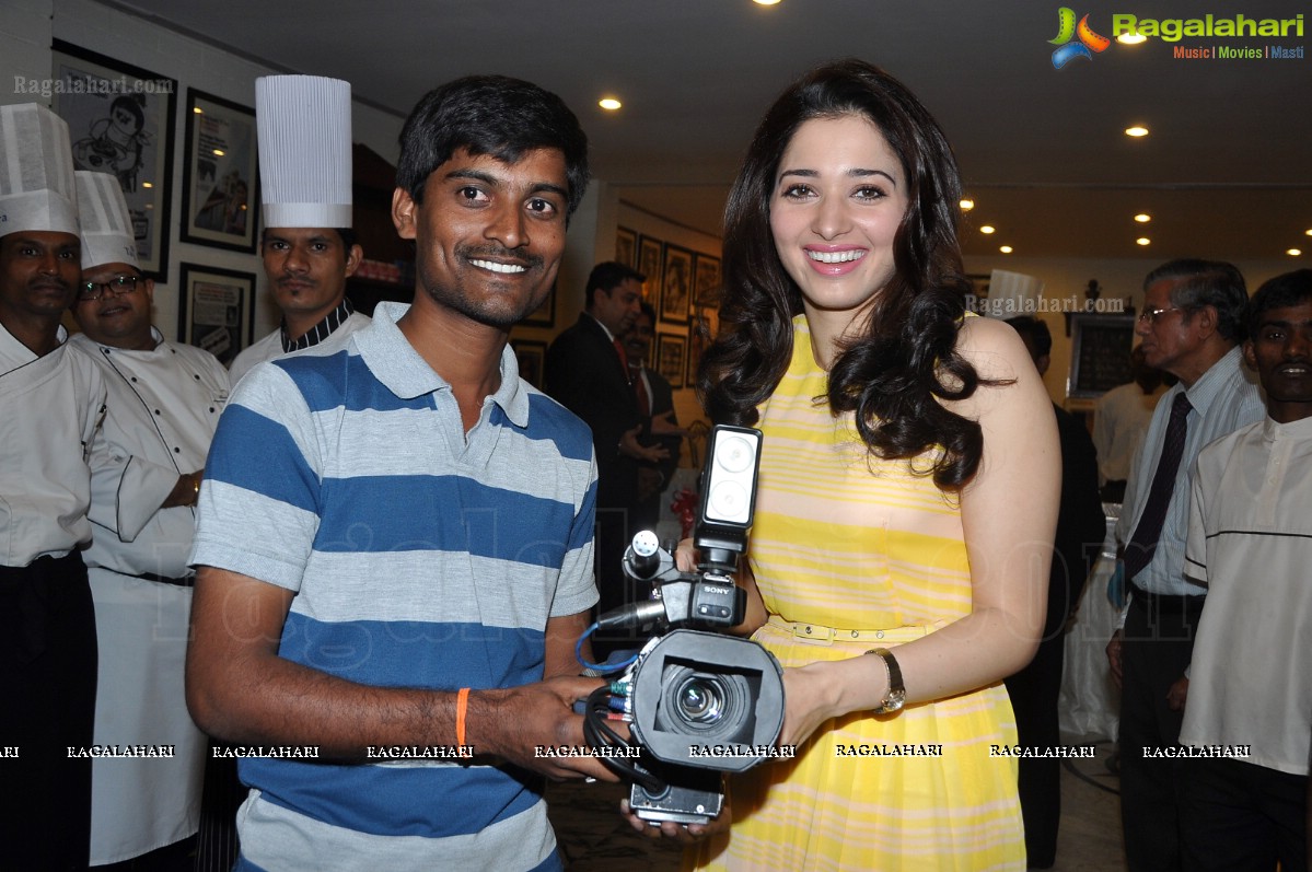 Tamannaah participates in Cake Mixing at Taj Banjara, Hyderabad