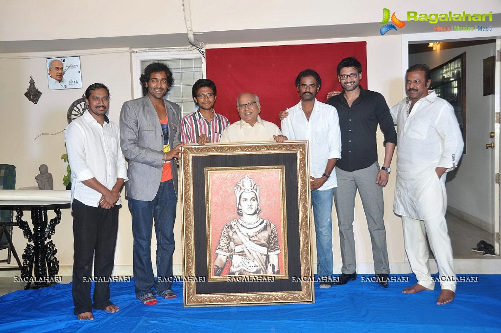 Mohan Babu gifts a big painting to ANR