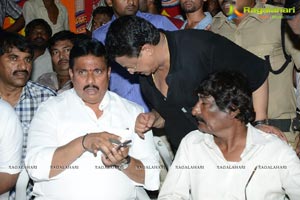 Srihari Fans at Srihari's House