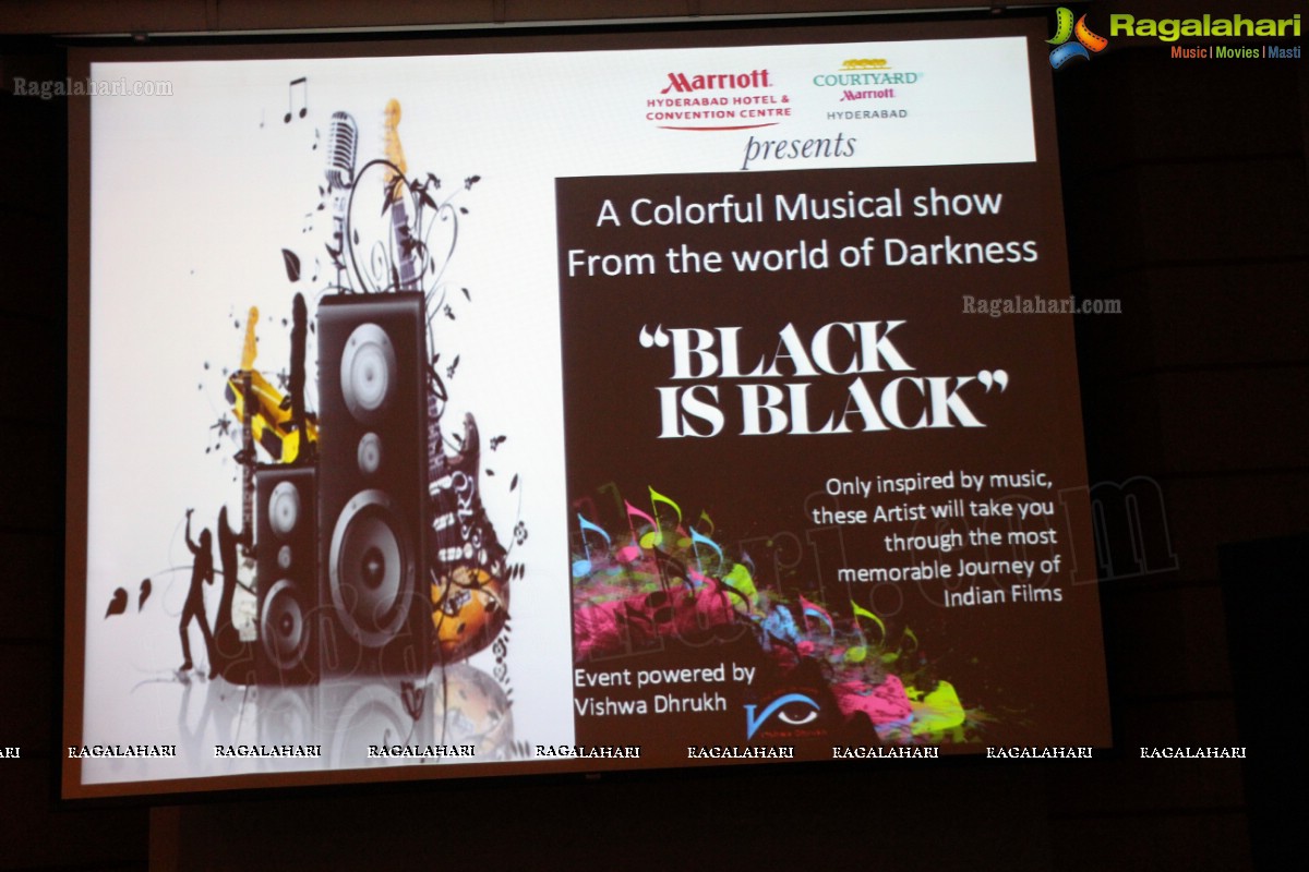 Black is Black by 15 Visually Challenged Artists at Hyderabad Marriott Hotel