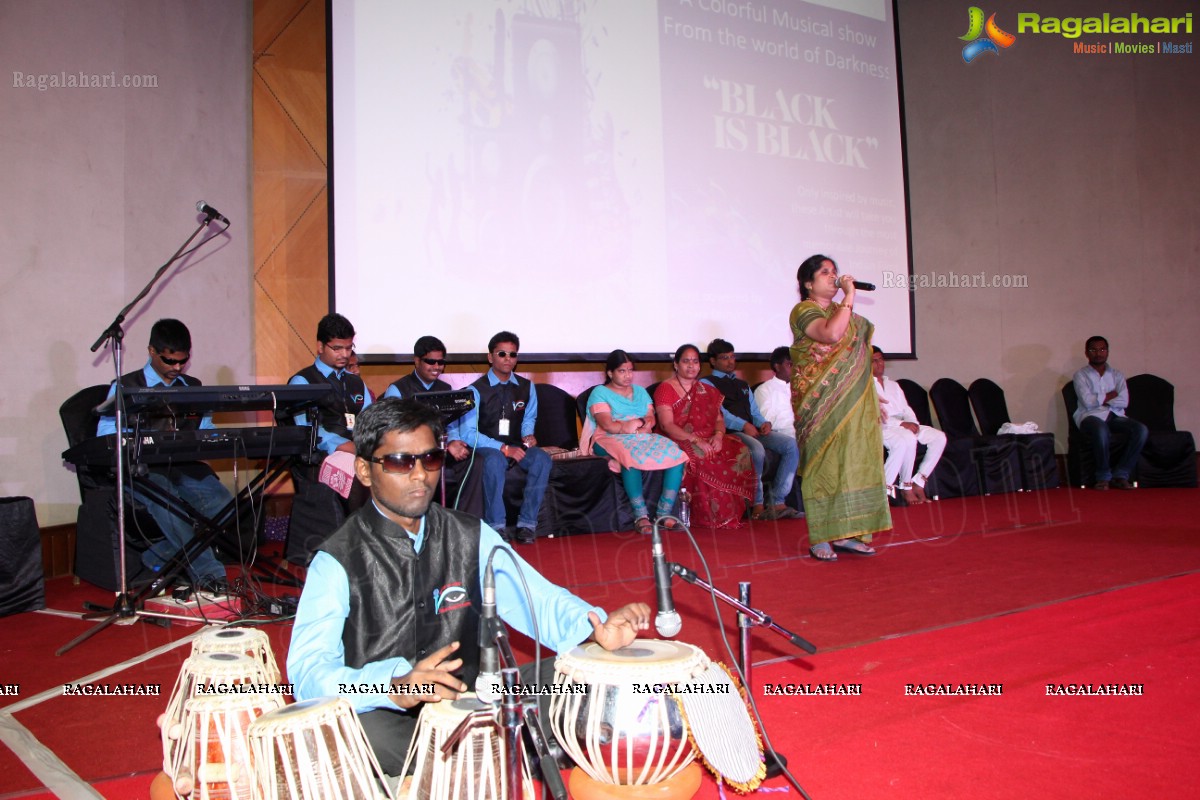 Black is Black by 15 Visually Challenged Artists at Hyderabad Marriott Hotel