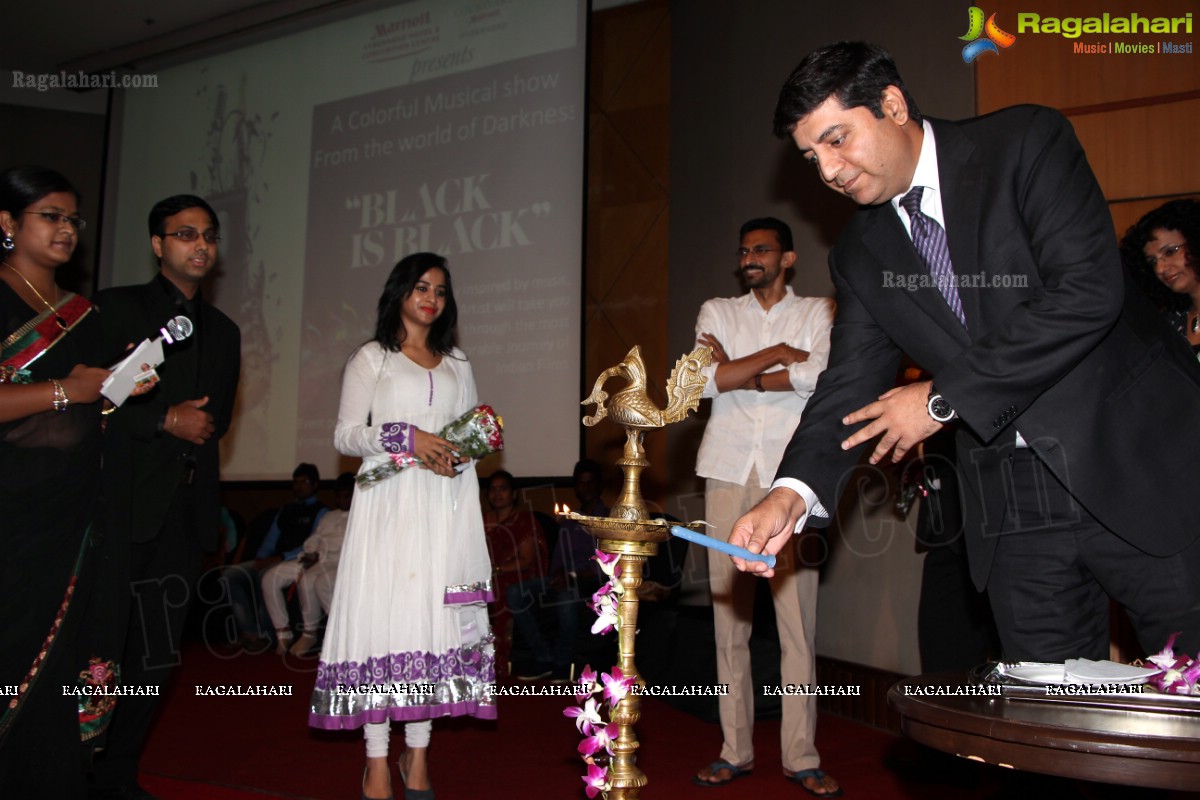 Black is Black by 15 Visually Challenged Artists at Hyderabad Marriott Hotel
