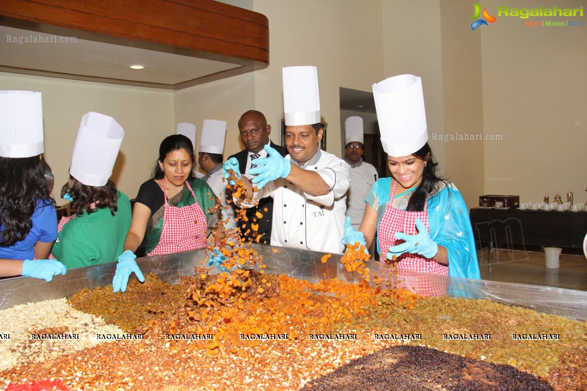 Cake Mixing Ceremony 2013 at Taj Krishna, Hyderabad