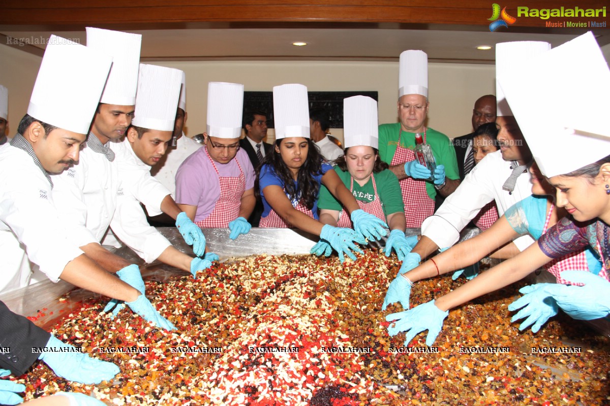 Cake Mixing Ceremony 2013 at Taj Krishna, Hyderabad