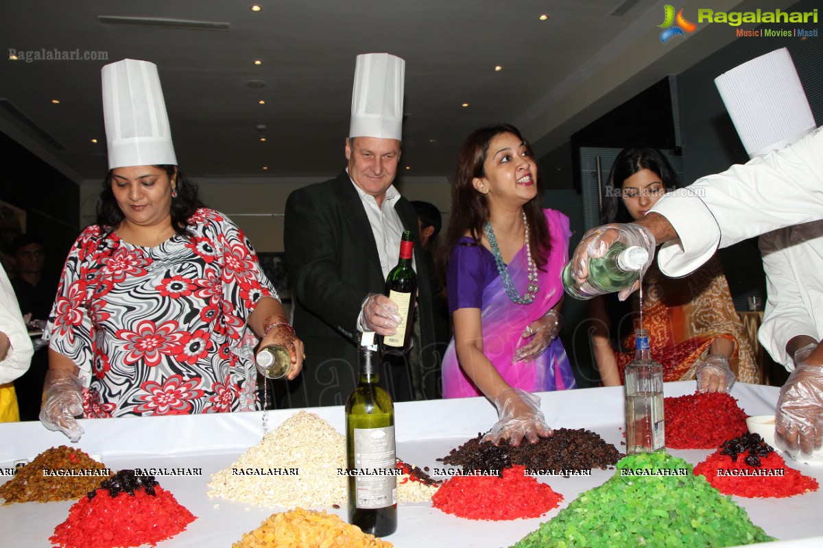 Christmas Cake Mixing Ceremony 2013 at Taj Deccan, Hyderabad