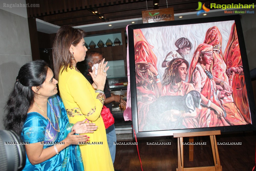 Hari Srinivas Paintings Exhibition at Lemon Tree, Hyderabad