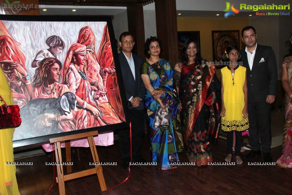 Hari Srinivas Paintings Exhibition at Lemon Tree, Hyderabad