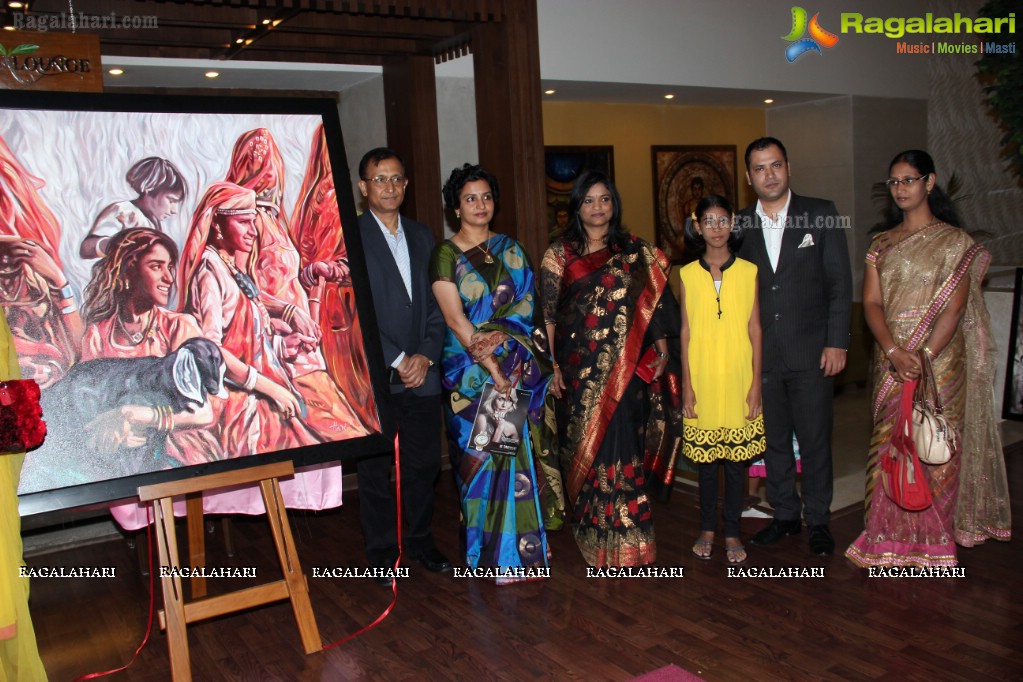 Hari Srinivas Paintings Exhibition at Lemon Tree, Hyderabad