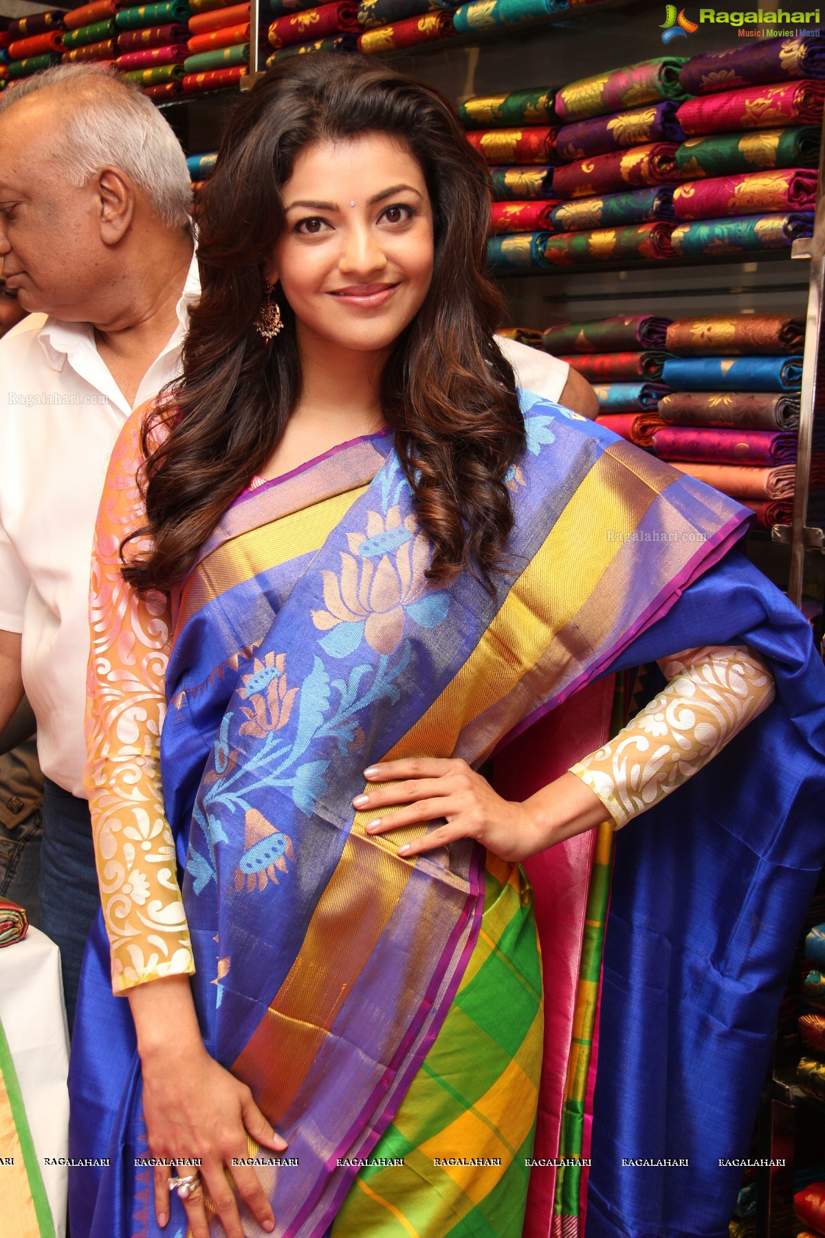 Kajal Aggarwal inagurates Kalanikethan at Kothapet, Hyderabad