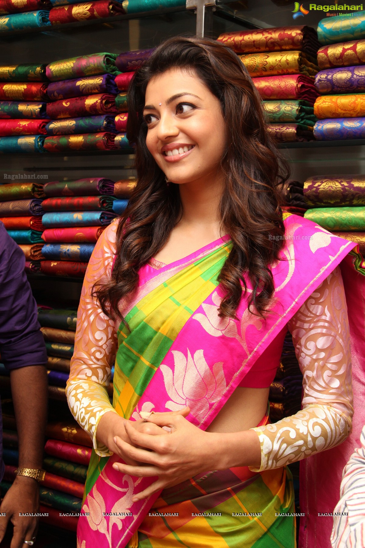 Kajal Aggarwal inagurates Kalanikethan at Kothapet, Hyderabad