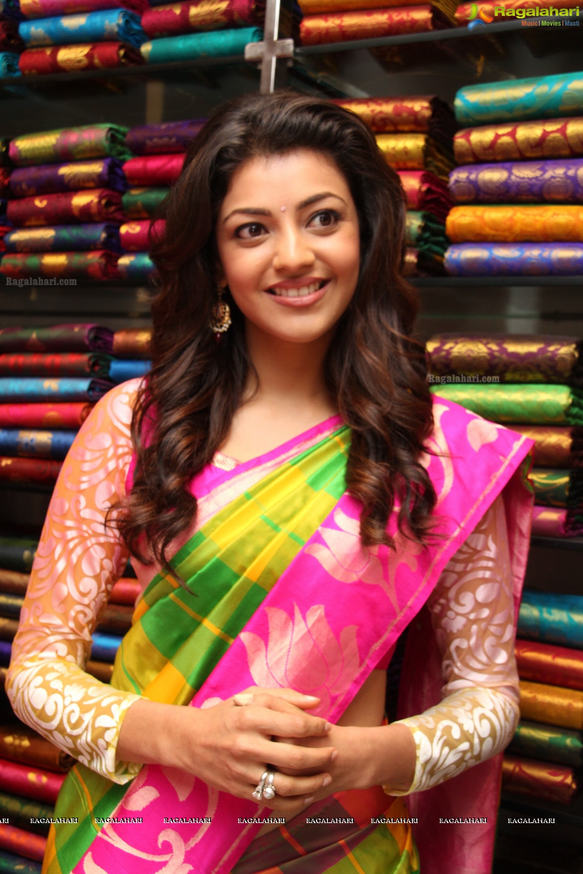 Kajal Aggarwal inagurates Kalanikethan at Kothapet, Hyderabad