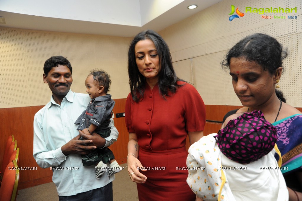 Namrata Shirodkar visits Heal A Child Foundation, Hyderabad