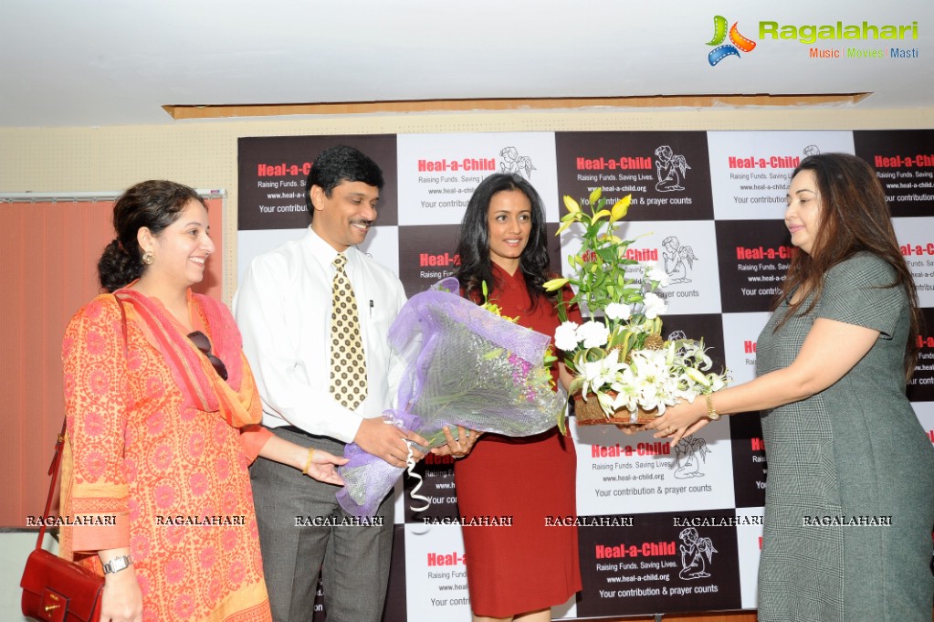 Namrata Shirodkar visits Heal A Child Foundation, Hyderabad