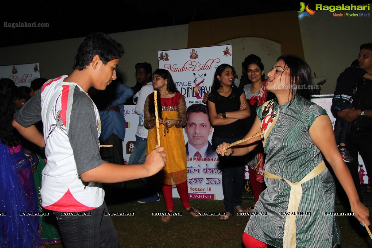 Navratri Dandiya Utsav 2013 Season 3 by Nandu Bilal at Mallareddy Gardens, Hyderabad