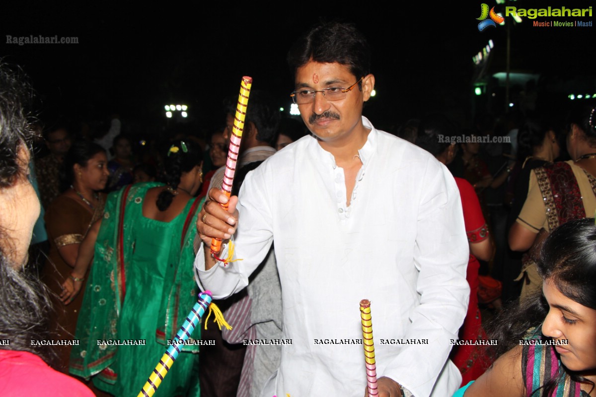 Navratri Dandiya Utsav 2013 Season 3 by Nandu Bilal at Mallareddy Gardens, Hyderabad