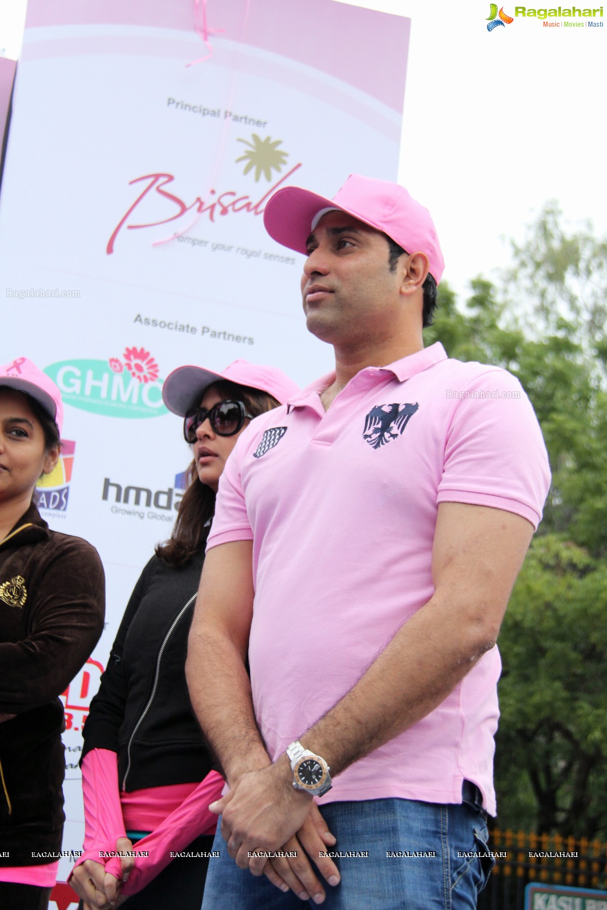 Pink Ribbon Walk 2013 by Ushalakshmi Breast Cancer Foundation at KBR Park, Hyderabad