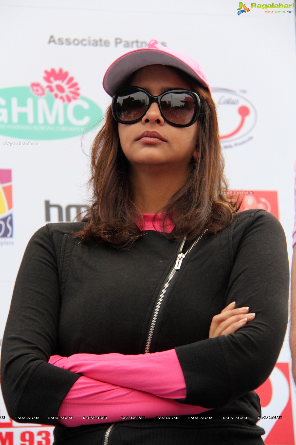 Pink Ribbon Walk 2013 by Ushalakshmi Breast Cancer Foundation at KBR Park, Hyderabad