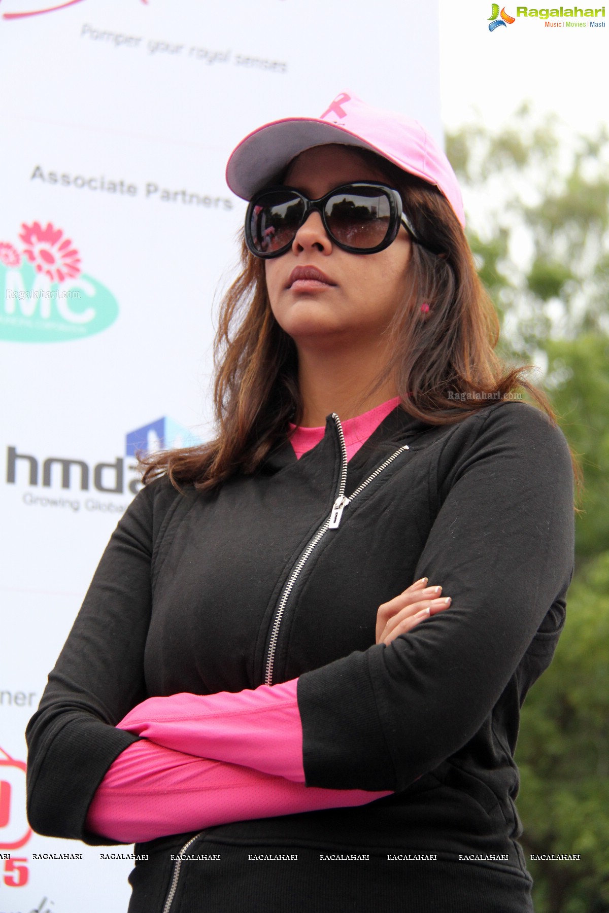 Pink Ribbon Walk 2013 by Ushalakshmi Breast Cancer Foundation at KBR Park, Hyderabad