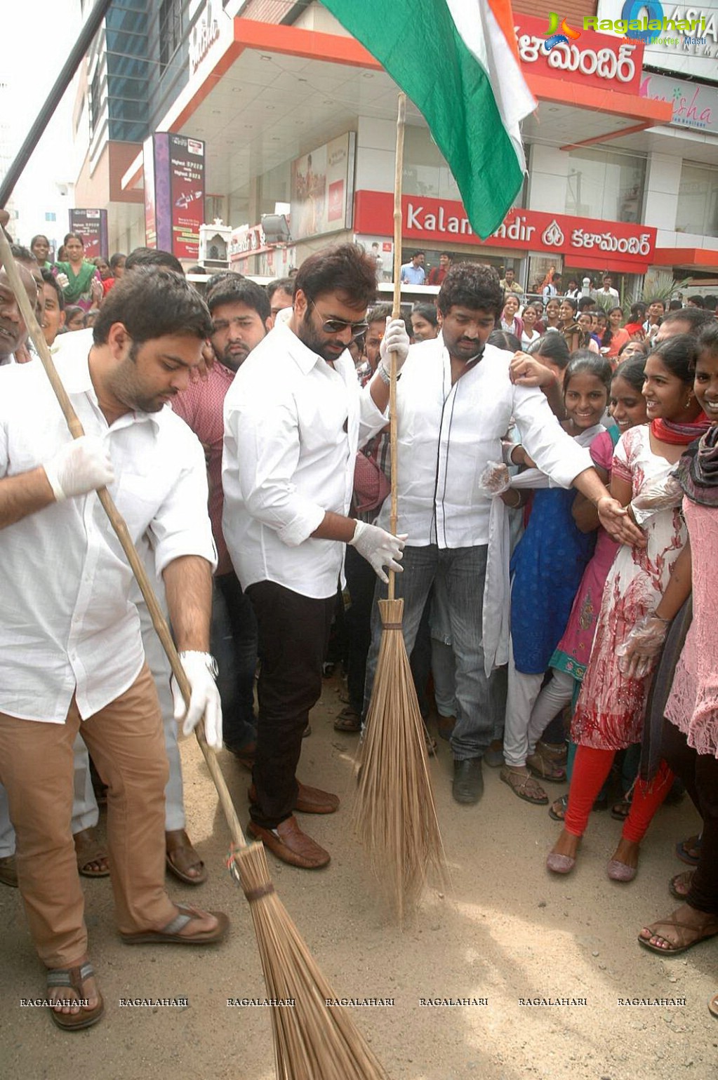 Nara Rohit participates in Swachh Bharat Campaign at ECIL, Hyderabad