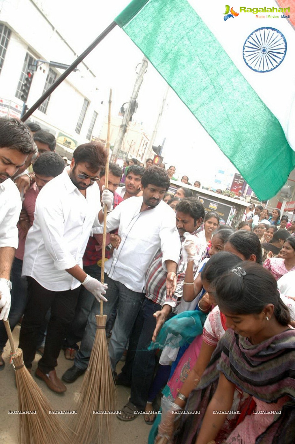 Nara Rohit participates in Swachh Bharat Campaign at ECIL, Hyderabad