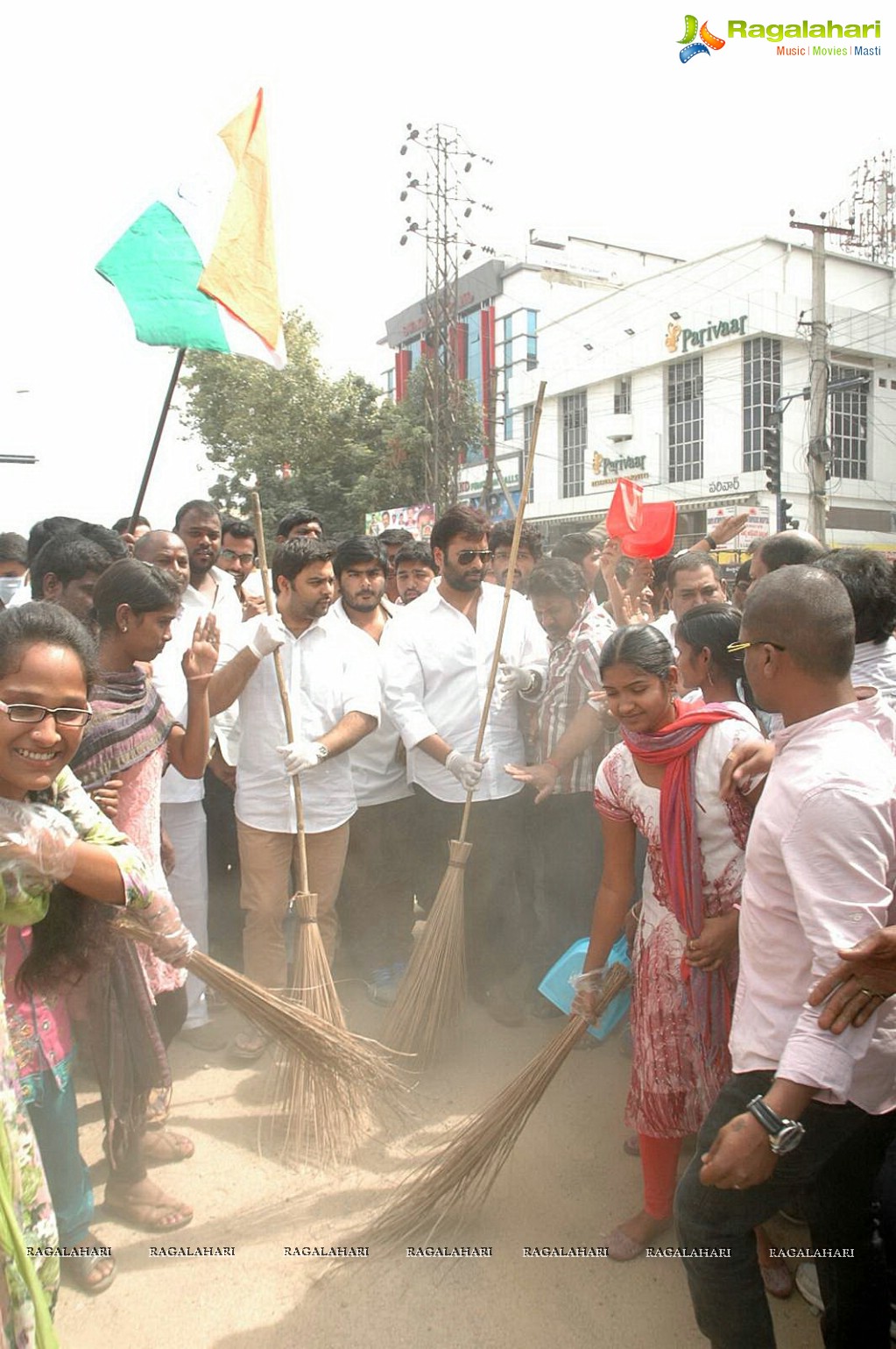 Nara Rohit participates in Swachh Bharat Campaign at ECIL, Hyderabad