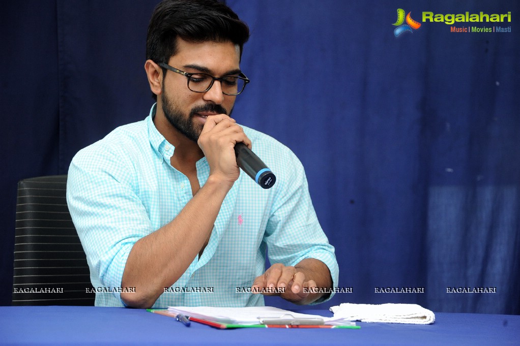 Ram Charan’s  HudHud cyclone Press Meet