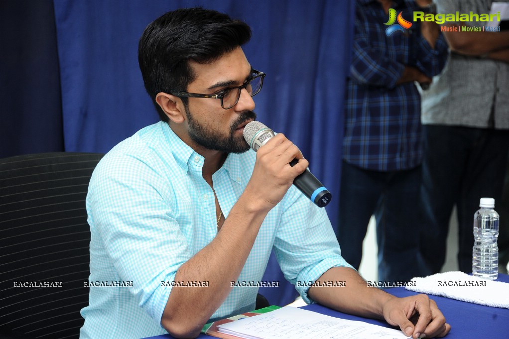 Ram Charan’s  HudHud cyclone Press Meet