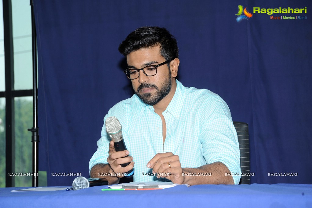 Ram Charan’s  HudHud cyclone Press Meet